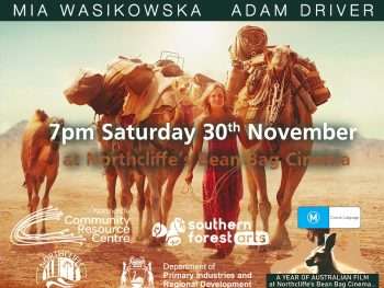 Tracks Poster Northcliffe Film Club, Southern Forest Arts